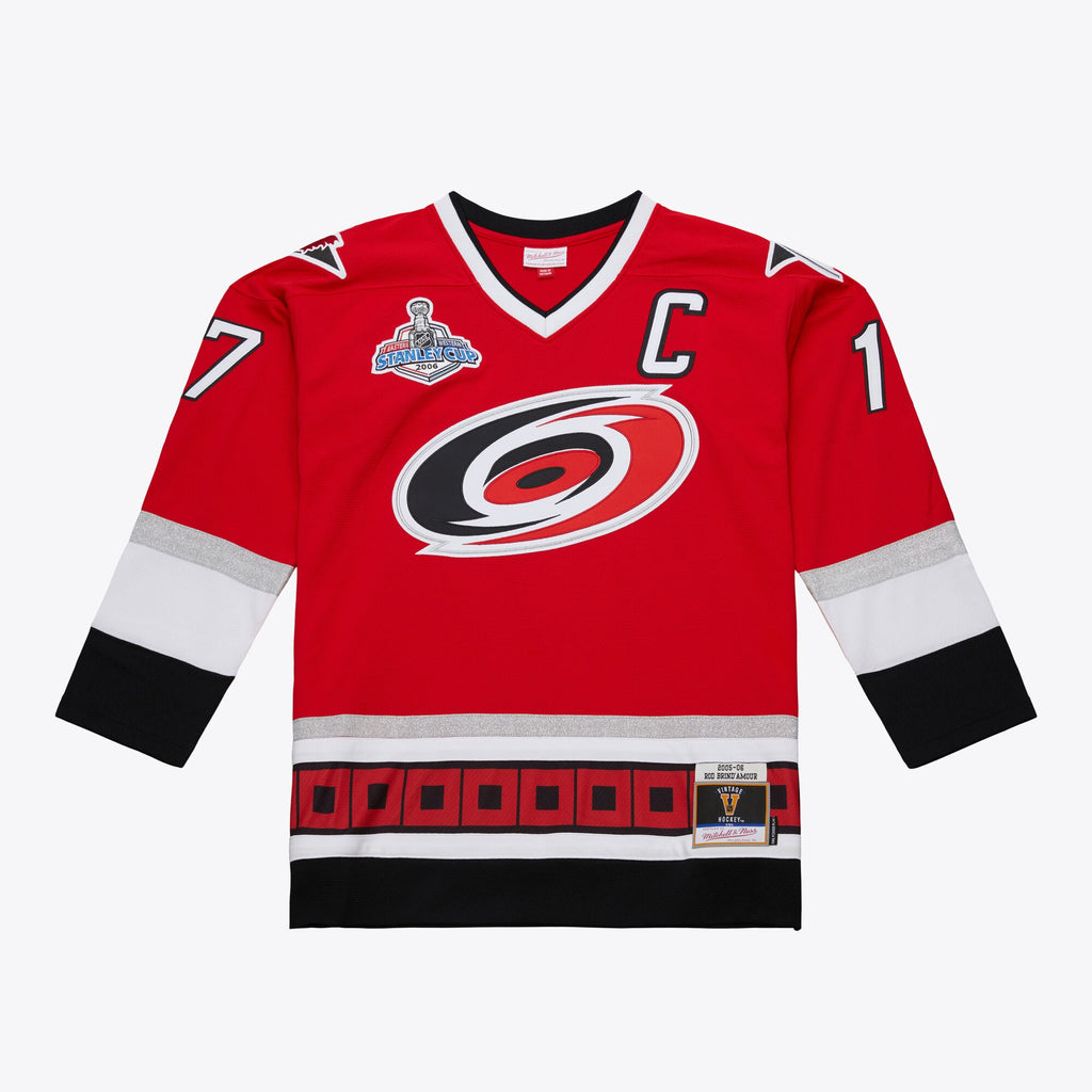 Mens Mitchell & Ness NHL DARK JERSEY HURRICANES 2005 ROD BRIND'AMOUR