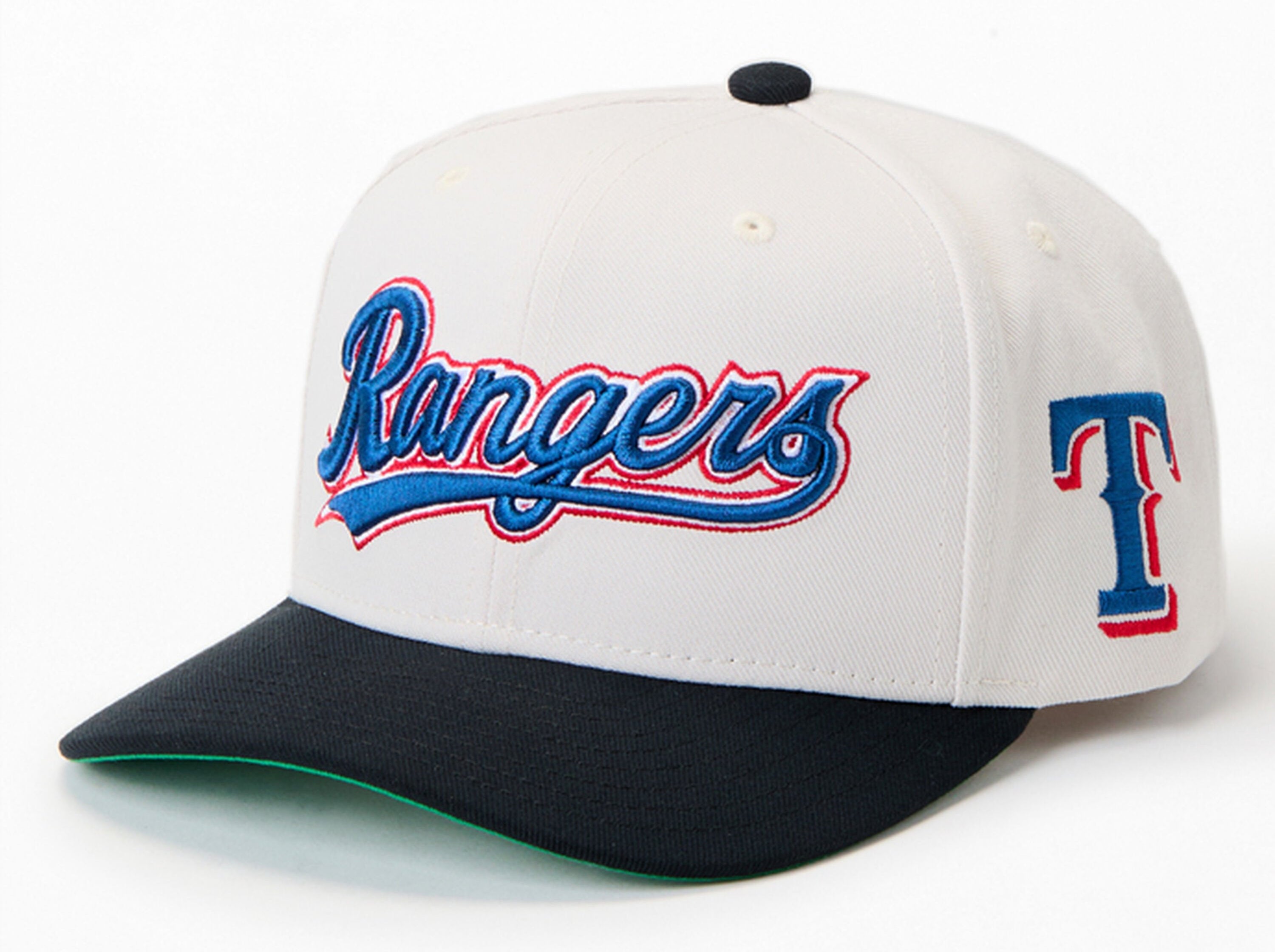 [HP11516-TRNOFWH] MENS MITCHELL & NESS MLB OFF WORD PRO SNAPBACK RANGERS