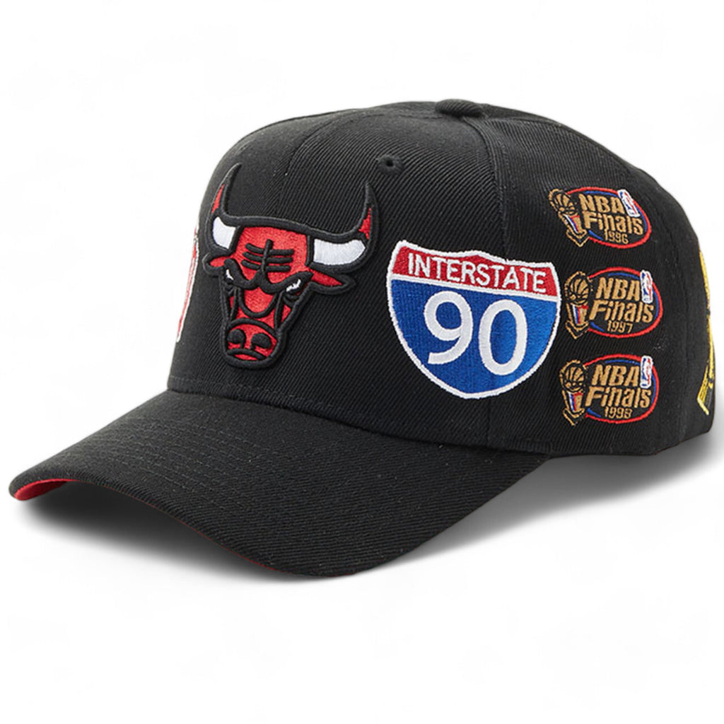 Mens MITCHELL & NESS NBA HYPER LOCAL PRO CROWN BULLS