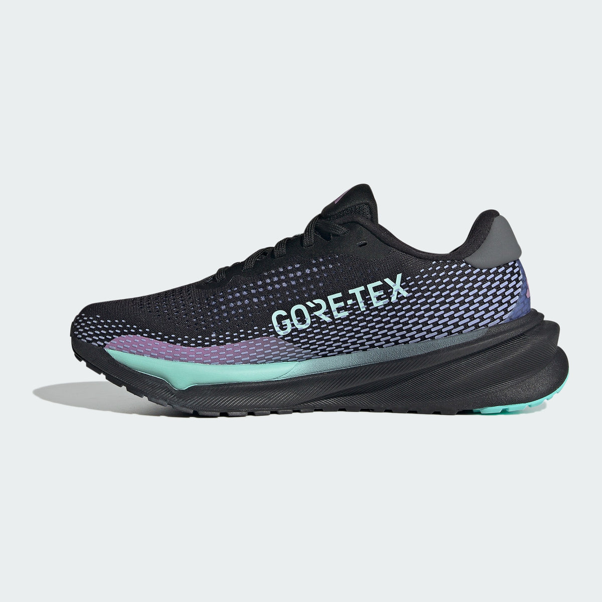[ID6305] WOMENS ADIDAS SUPERNOVA GORE-TEX 'BLACK SEMI FLASH AQUA' 6