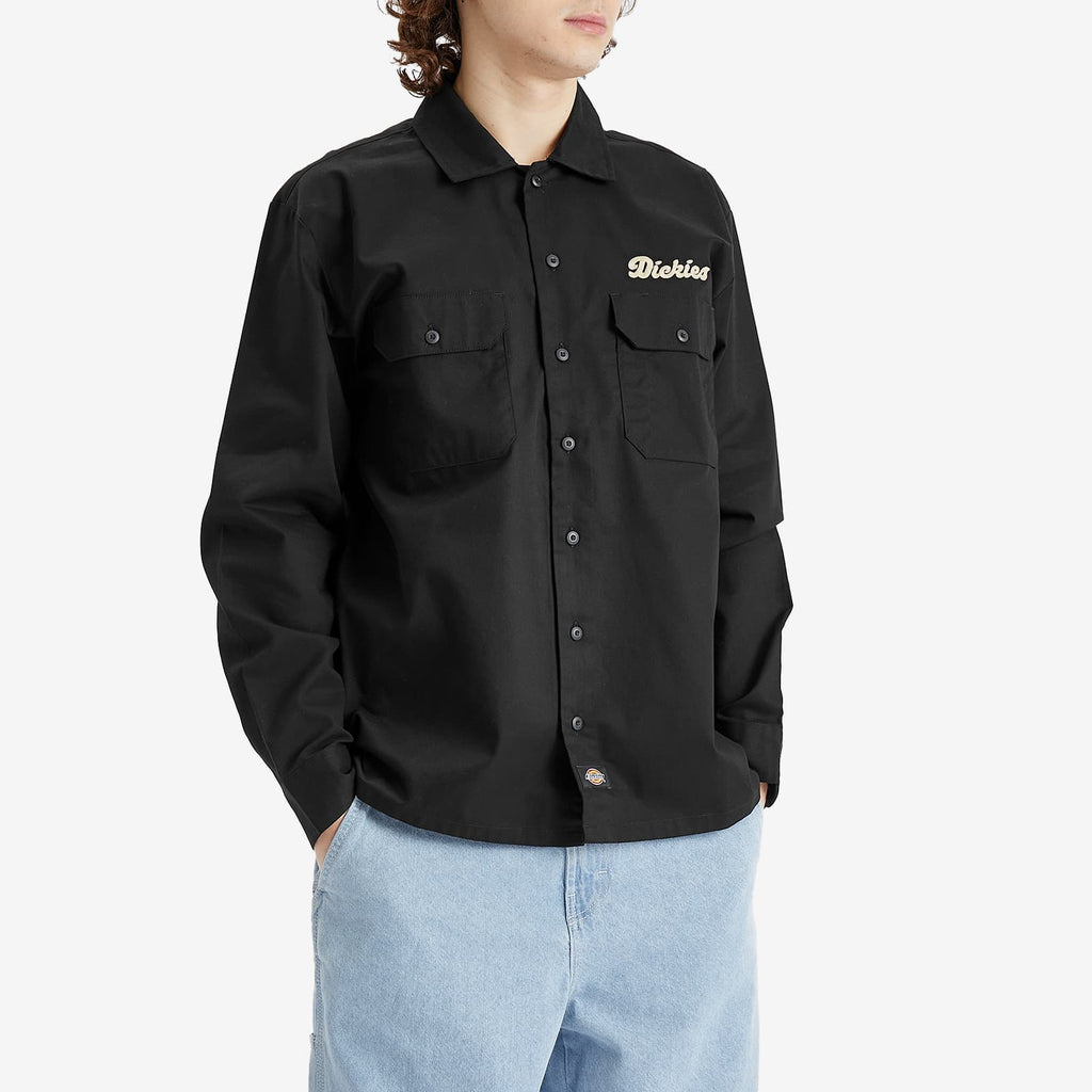 [A4Z7PBLK] MENS DICKIES LEWISTOWN LONG SLEEVE