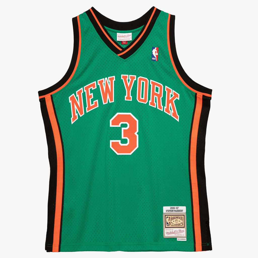 MENS MITCHELL & NESS NBA SWINGMAN JERSEY KNICKS 2006 STEPHON MARBURY