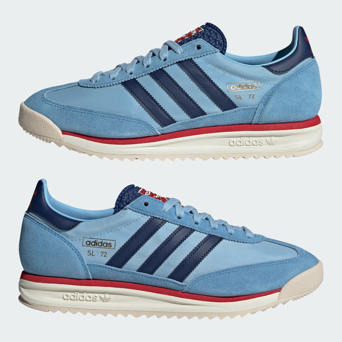 [IG4649] MENS ADIDAS SL72 RS 'LIGHT BLUE SCARLET' 7