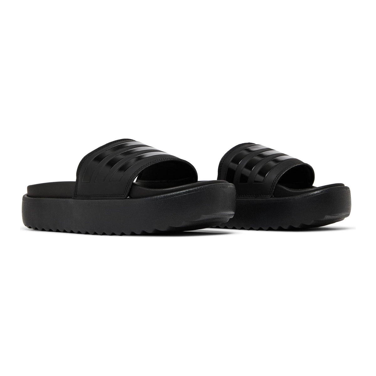[HQ6179] WOMENS ADIDAS ADILETTE PLATFORM SLIDE 'TRIPLE BLACK' 5