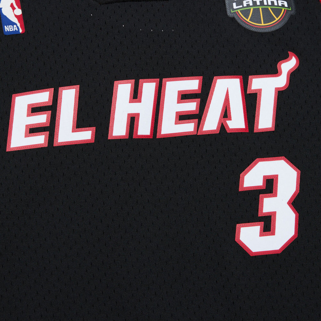 Mens Mitchell & Ness NBA DARK EL HEAT JERSEY HEAT 2008 DWYANE WADE