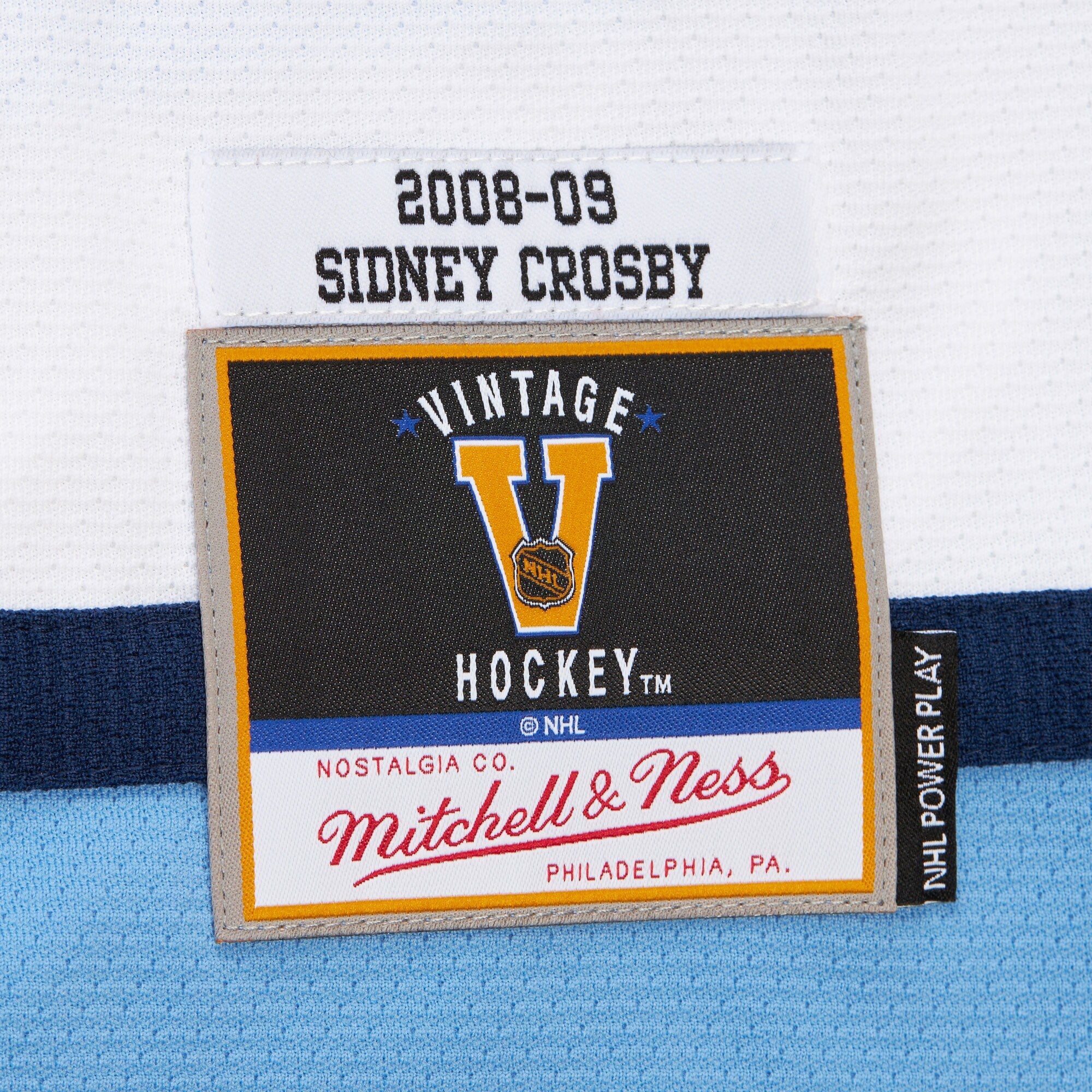 Mens Mitchell & Ness NHL LIGHT BLUE JERSEY PENGUINS 2008 SIDNEY CROSBY