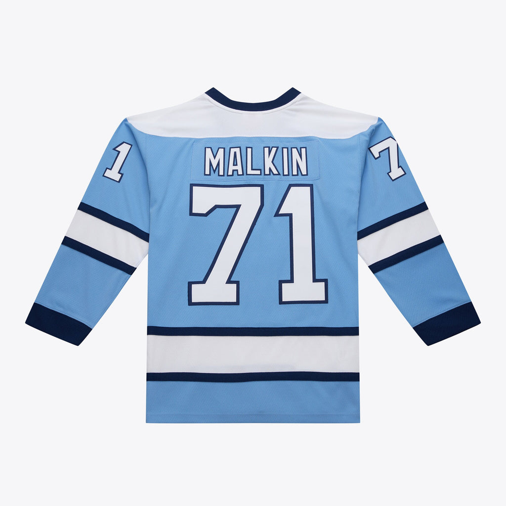 Mens Mitchell & Ness NHL LIGHT BLUE JERSEY PENGUINS 2008 EVGENI MALKIN