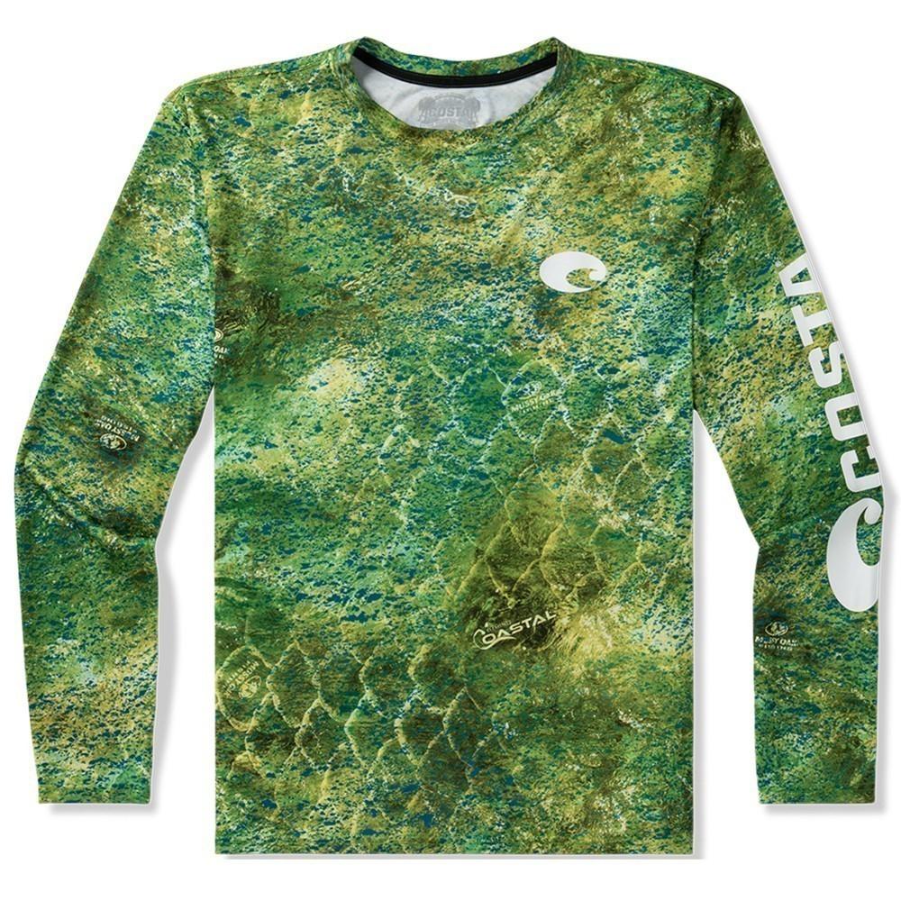 [FQA400604-7BB] MENS COSTA TECH MOSSY OAK COASTAL CREW