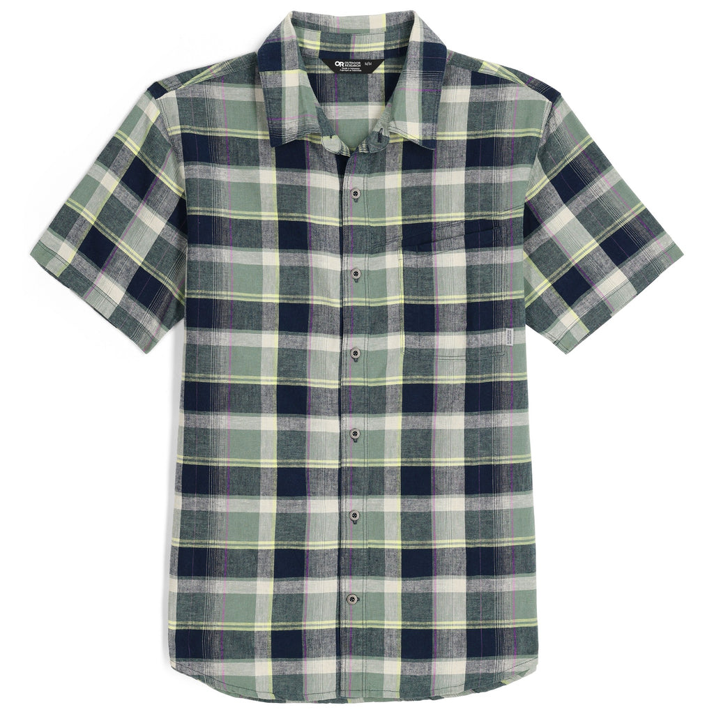 [300376-2289] MENS OUTDOOR RESEARCH WEISSE BUTTON DOWN PLAID SHIRT