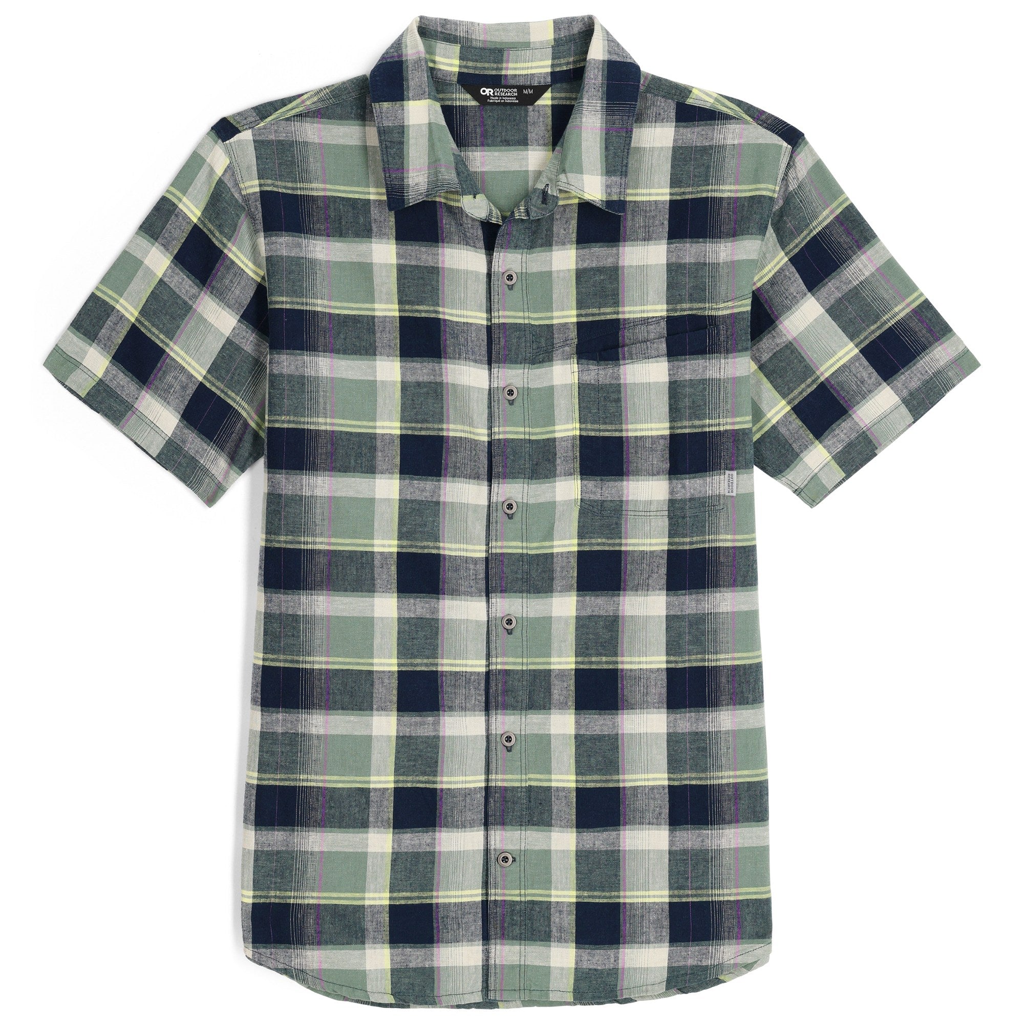 [300376-2289] MENS OUTDOOR RESEARCH WEISSE BUTTON DOWN PLAID SHIRT