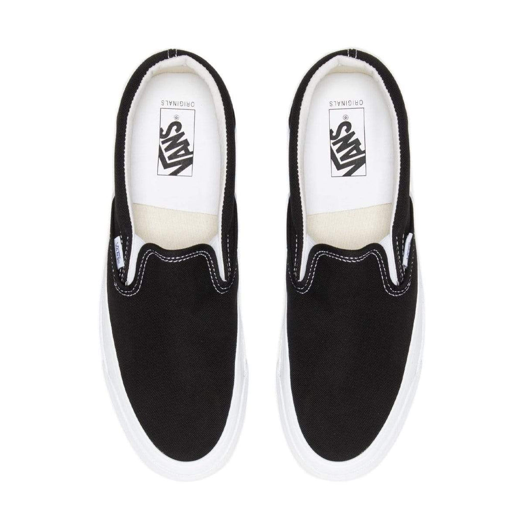 [VN0A45JK1WX] Mens Vans VAULT OG CLASSIC SLIP-ON LX 'CANVAS BLACK WHITE'
