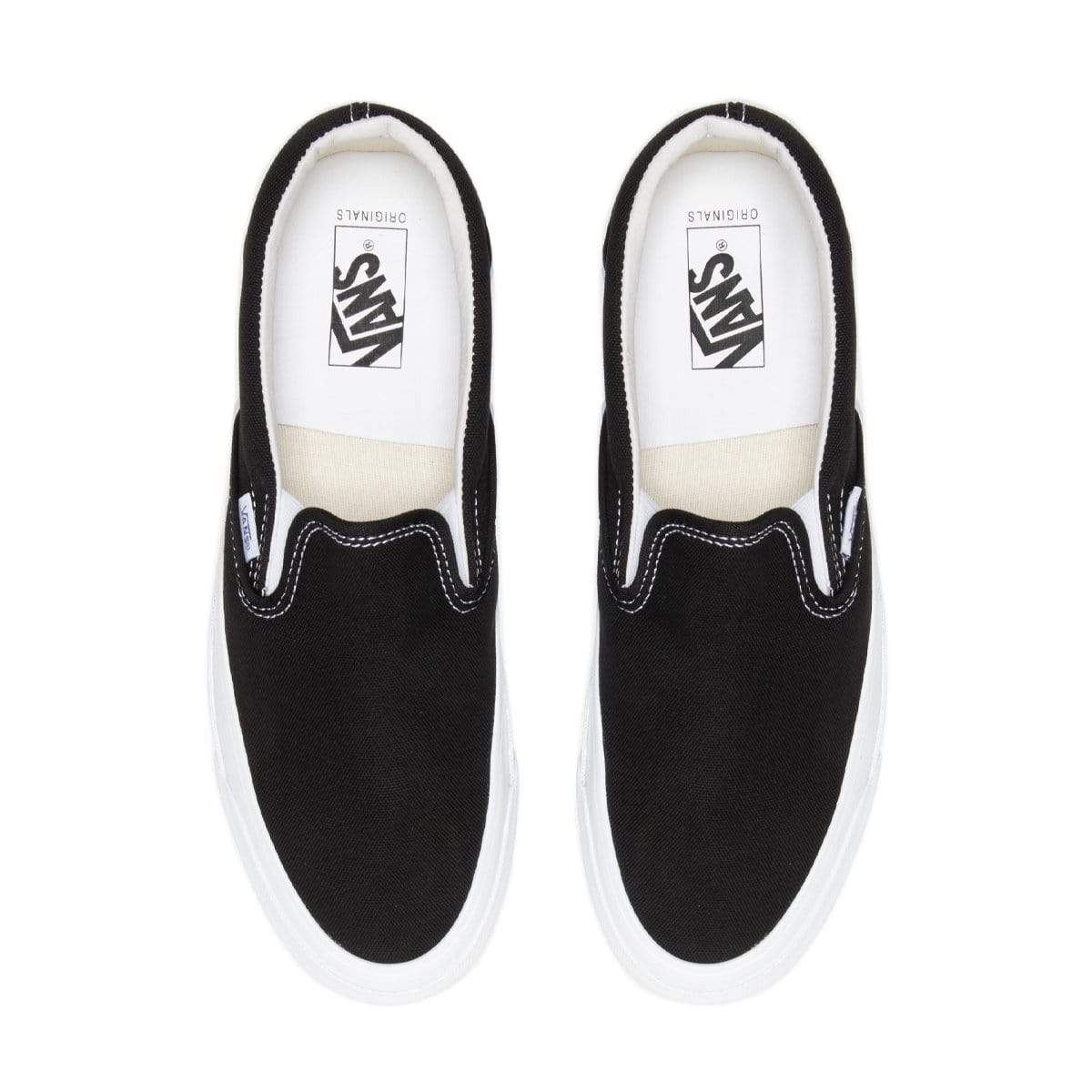 [VN0A45JK1WX] Mens Vans VAULT OG CLASSIC SLIP-ON LX 'CANVAS BLACK WHITE'