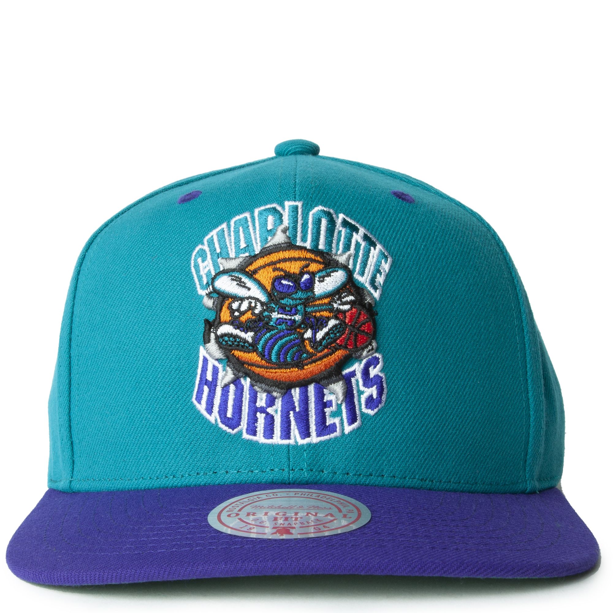 MENS MITCHELL & NESS NBA BREAKTHROUGH SNAPBACK HWC HORNETS - TEAL