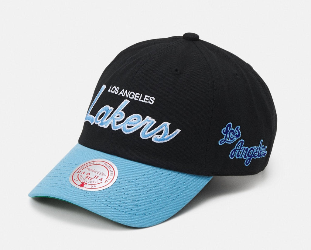 Mens Mitchell & Ness NBA TEAM SCRIPT 2.0 ROY STRAPBACK HWC LAKERS