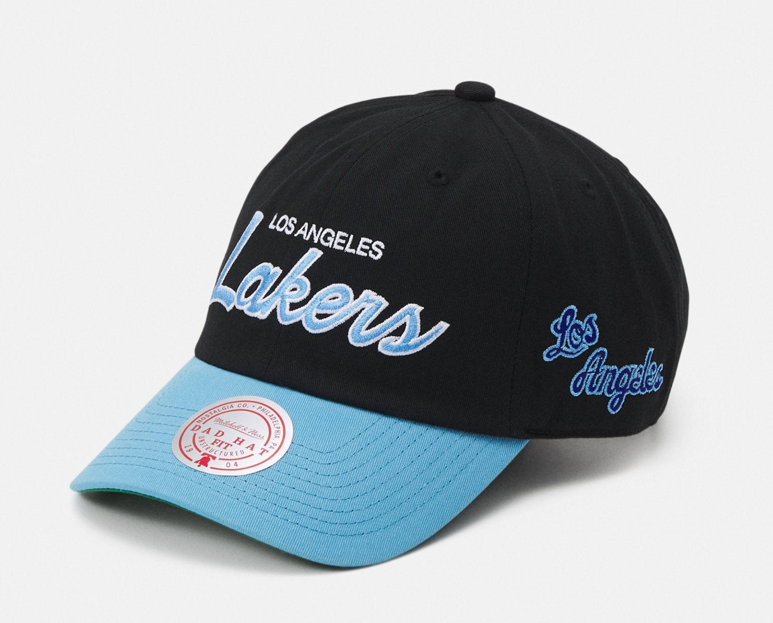 Mens Mitchell & Ness NBA TEAM SCRIPT 2.0 ROY STRAPBACK HWC LAKERS