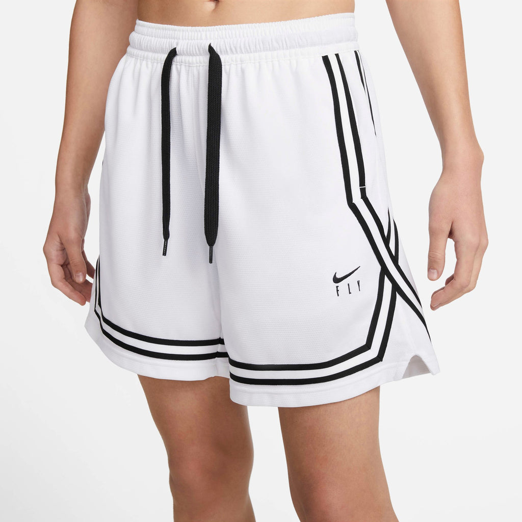 [DH7325-100] WOMENS NIKE FLY CROSSOVER JERSEY GYM SHORTS