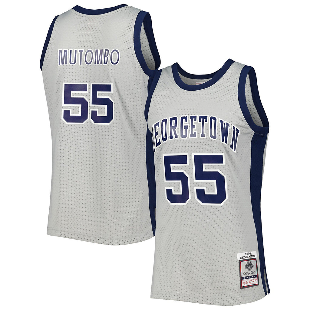Mens Mitchell & Ness NCAA LIGHT JERSEY GEORGETOWN 1990 DIKEMBE MUTOMBO