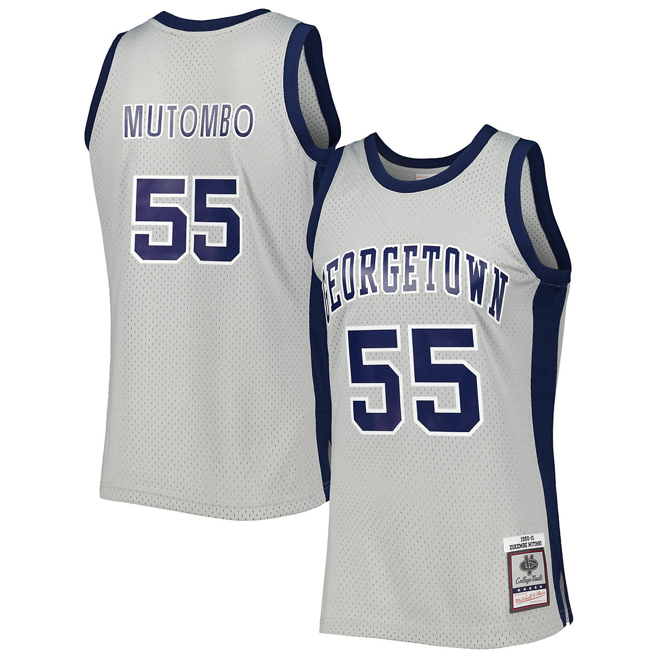 Mens Mitchell & Ness NCAA LIGHT JERSEY GEORGETOWN 1990 DIKEMBE MUTOMBO
