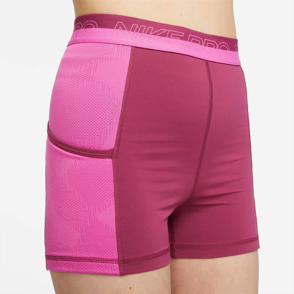[DX0059-653] WOMENS NIKE PRO HIGH-WAISTED 3" TRAINING SHORTS WITH POCKETS
