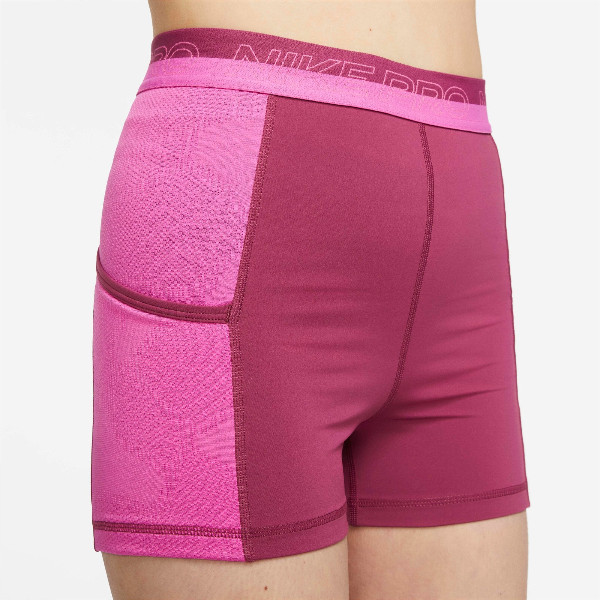 [DX0059-653] WOMENS NIKE PRO HIGH-WAISTED 3" TRAINING SHORTS WITH POCKETS