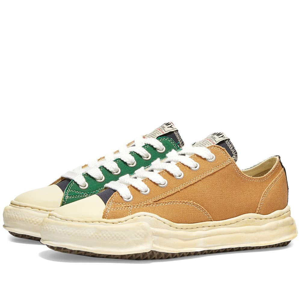 [A05FW728] Mens Maison Mihara Yasuhiro ORIGINAL SOLE OVERDYED LOWCUT SNEAKER 'YELLOW'