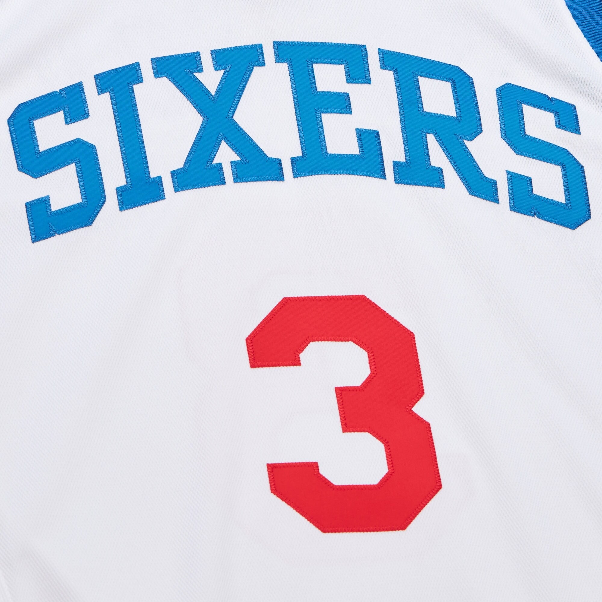 MENS MITCHELL & NESS NBA WHITE JERSEY 76ERS 2009 ALLEN IVERSON