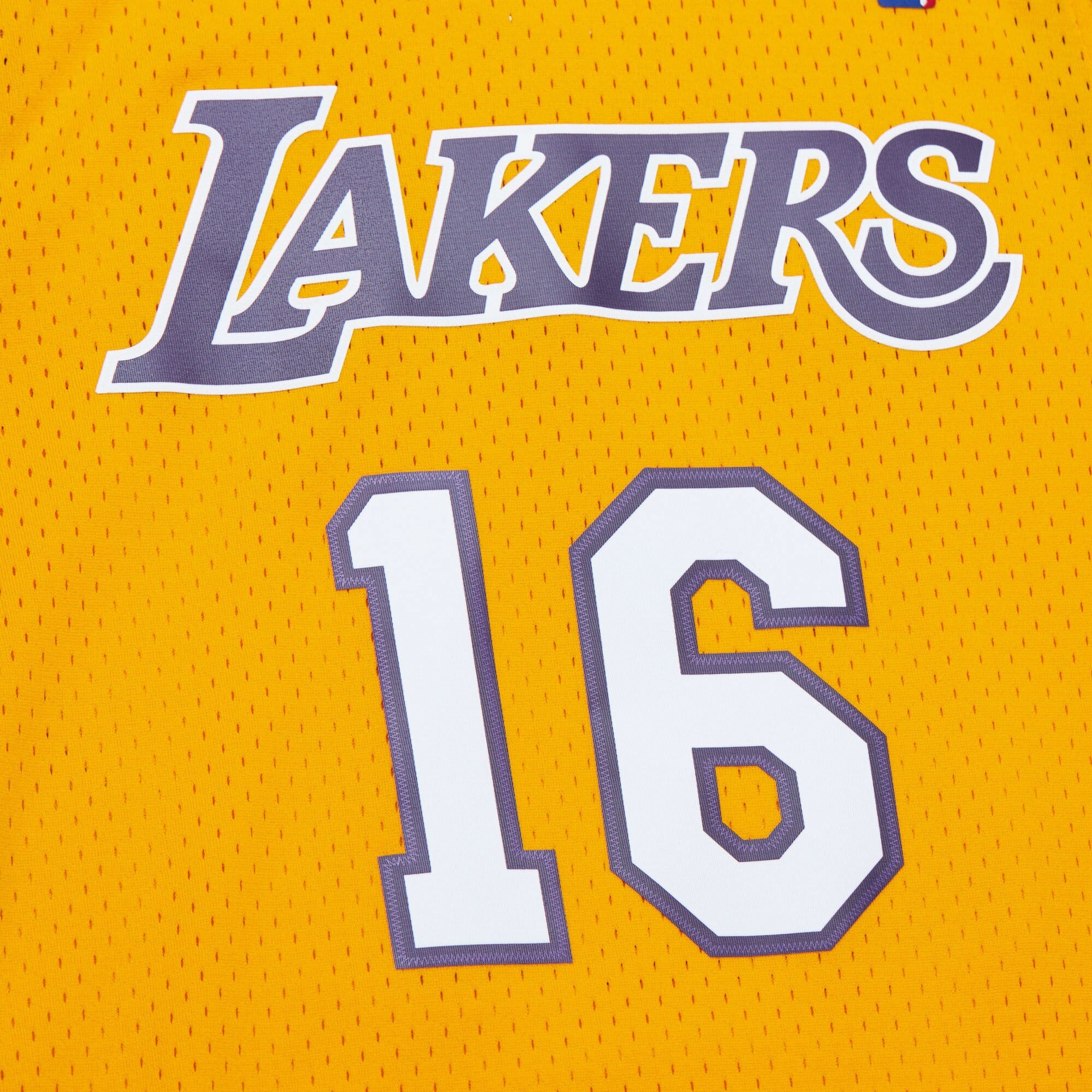 MENS MITCHELL & NESS GOLD JERSEY LAKERS 2009 PAU GASOL