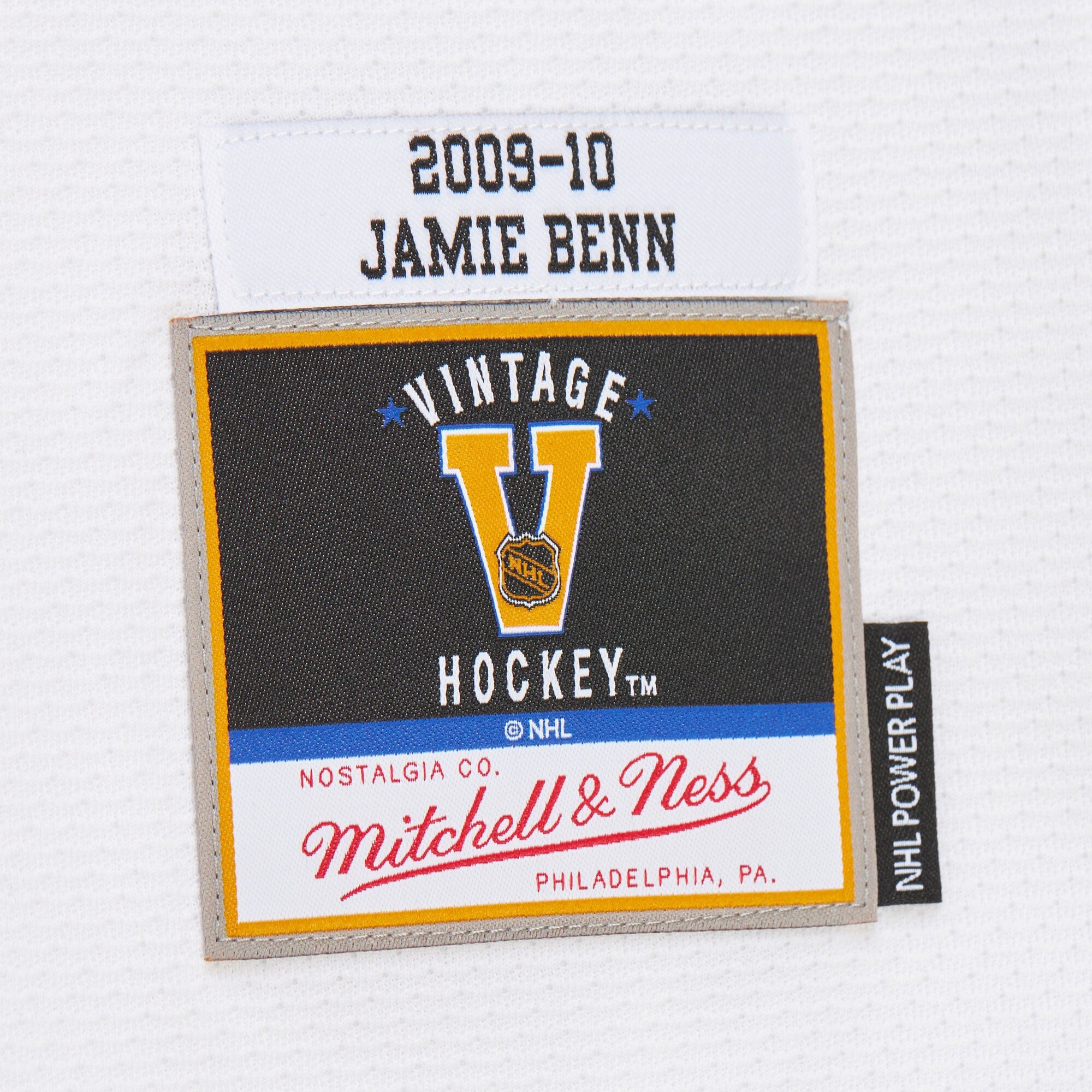 Mens Mitchell & Ness NHL WHITE JERSEY STARS 2009 JAMIE BENN