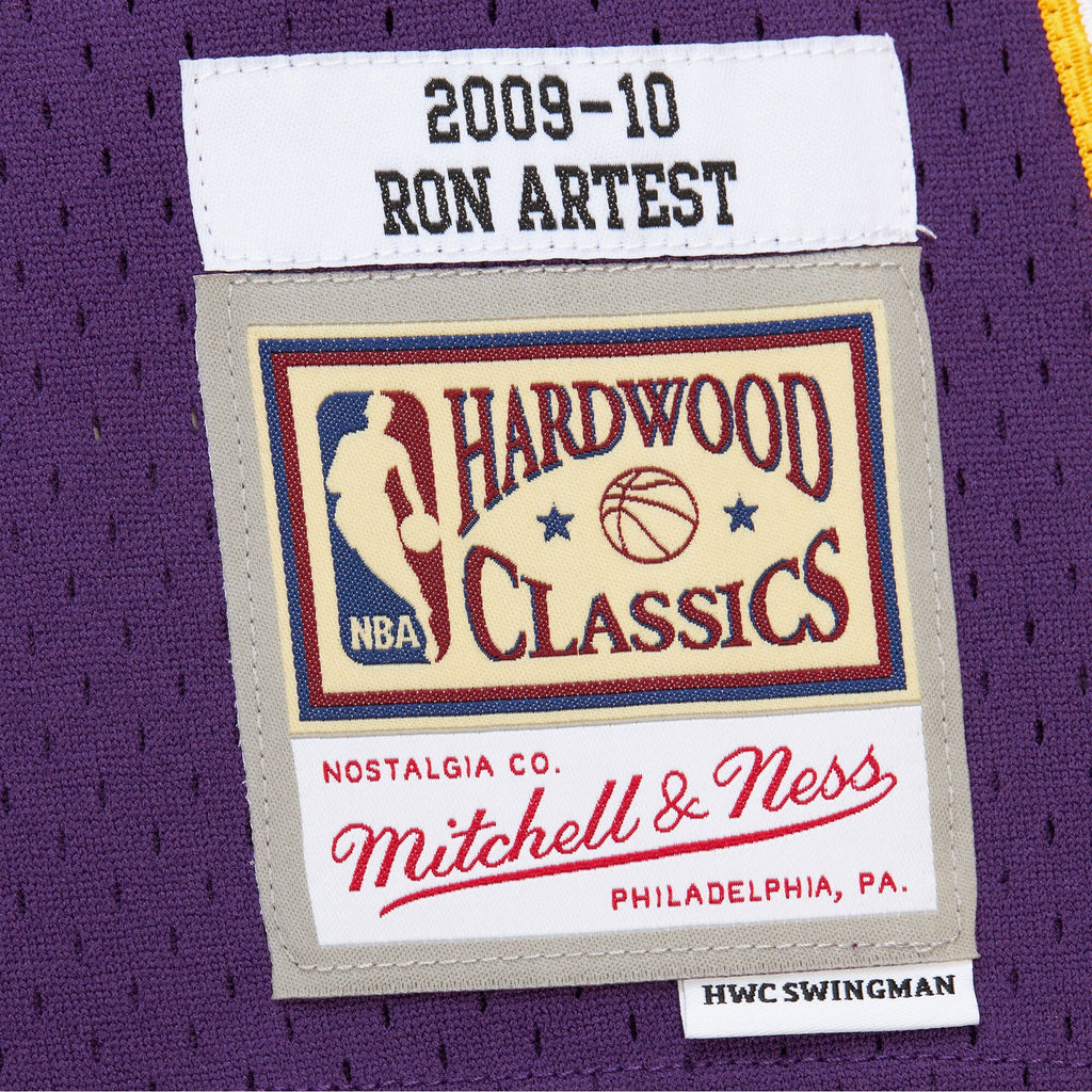 Mens Mitchell & Ness NBA DARK JERSEY LAKERS 2009 RON ARTEST