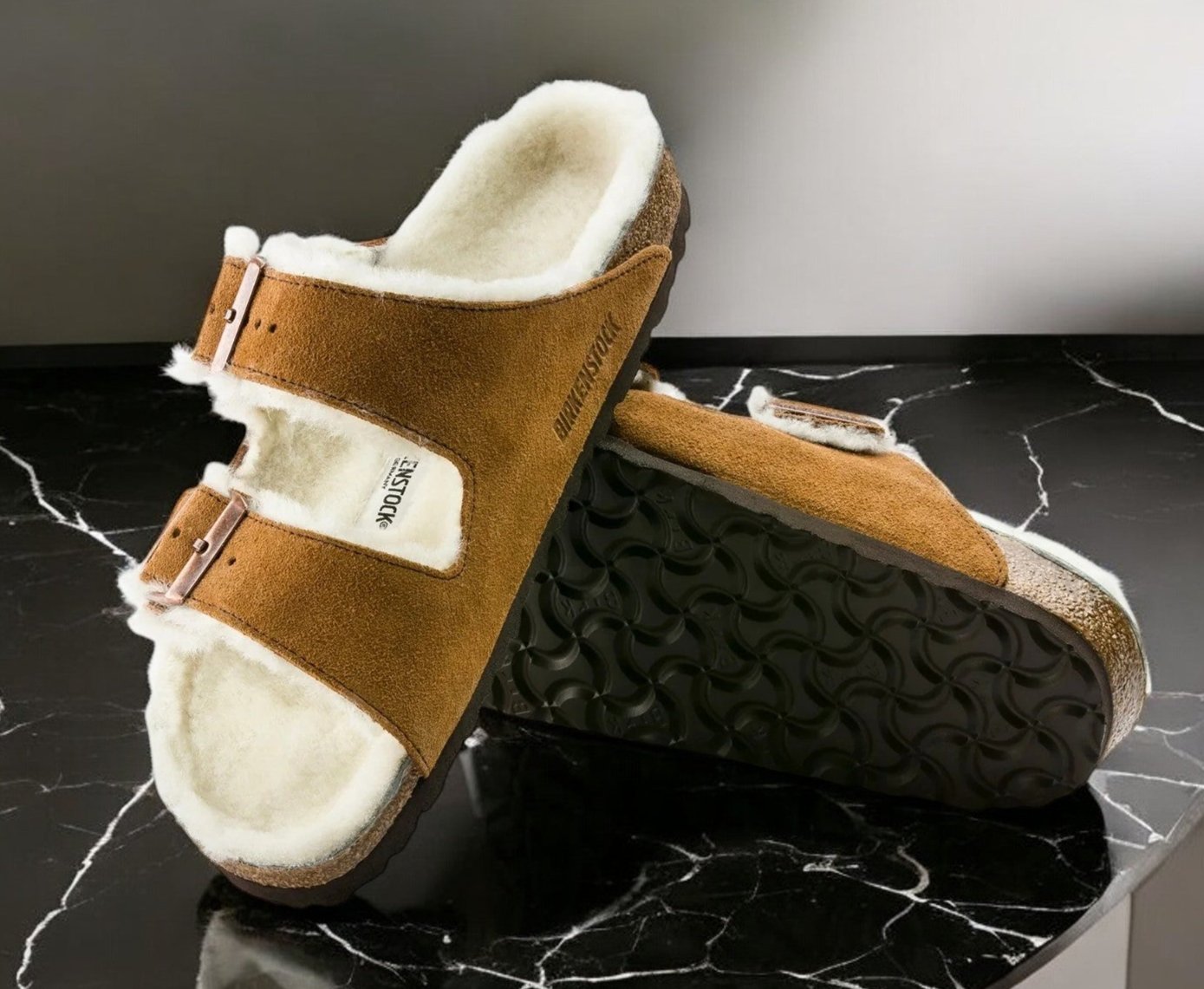 [1001135] Unisex Birkenstock ARIZONA SHEARLING 'NARROW FIT'