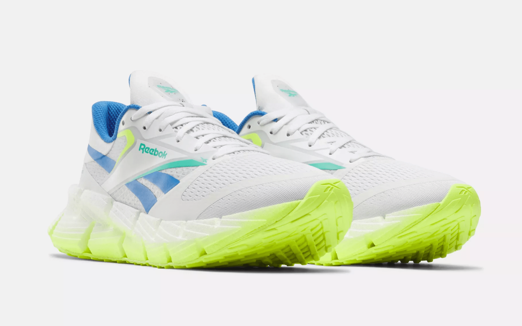 [100206728] MENS REEBOK FLOATZIG 1 'WHITE DIGITAL LIME BLUE'