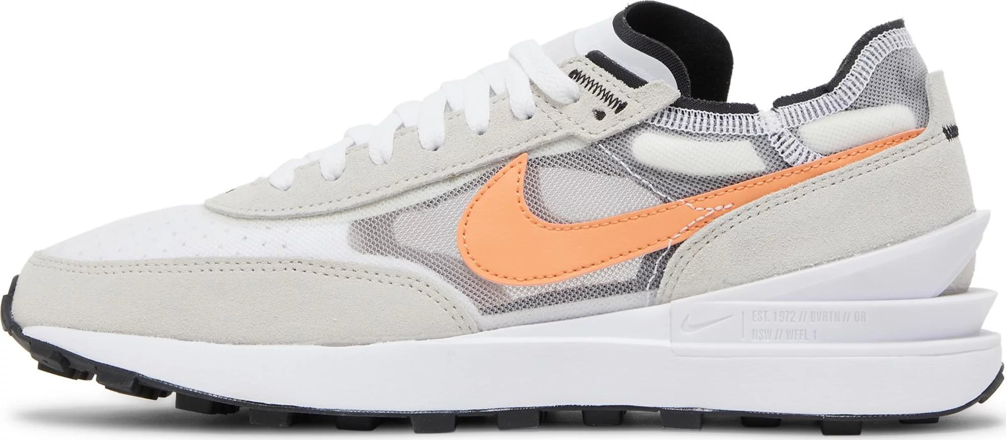 [DA7995-103] Mens Nike WAFFLE ONE 'WHITE ORANGE TRACE'