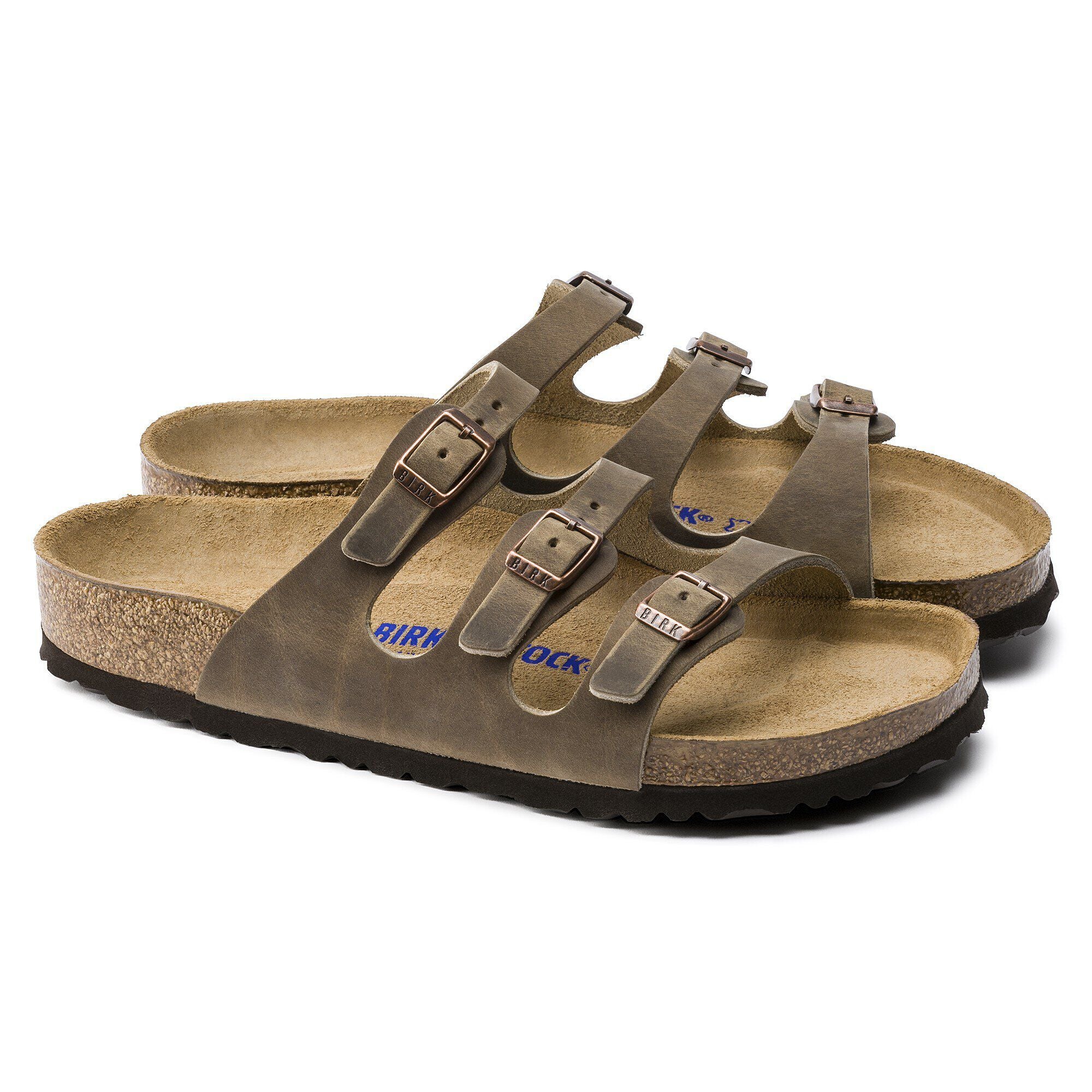 [1011432] UNISEX BIRKENSTOCK FLORIDA SOFT FOOTBED OILED LEATHER (REGULAR WIDTH)