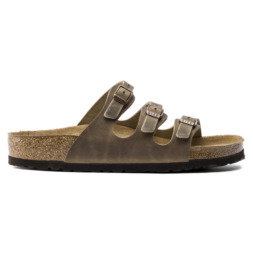 [1011432] UNISEX BIRKENSTOCK FLORIDA SOFT FOOTBED OILED LEATHER (REGULAR WIDTH)