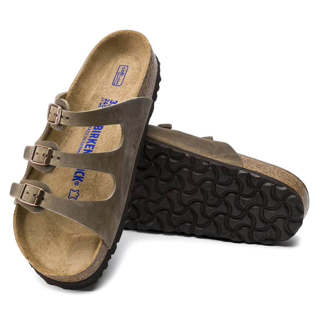[1011432] UNISEX BIRKENSTOCK FLORIDA SOFT FOOTBED OILED LEATHER (REGULAR WIDTH)
