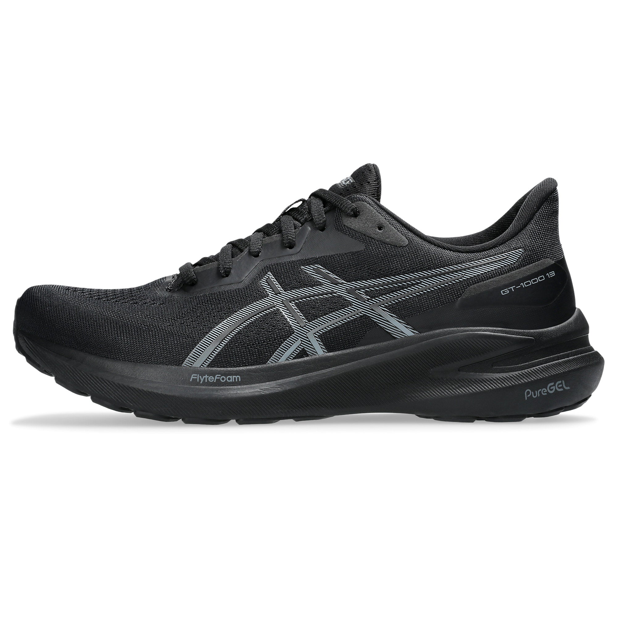 [1011B858-004] MENS ASICS GT-1000 13 'BLACK STEEL GREY'