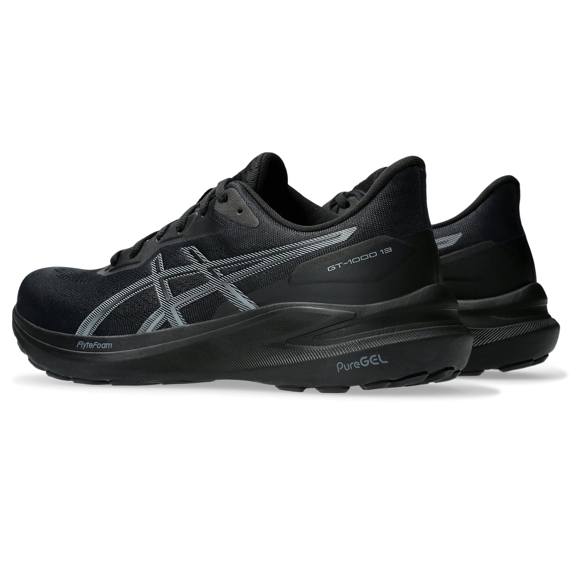 [1011B858-004] MENS ASICS GT-1000 13 'BLACK STEEL GREY'