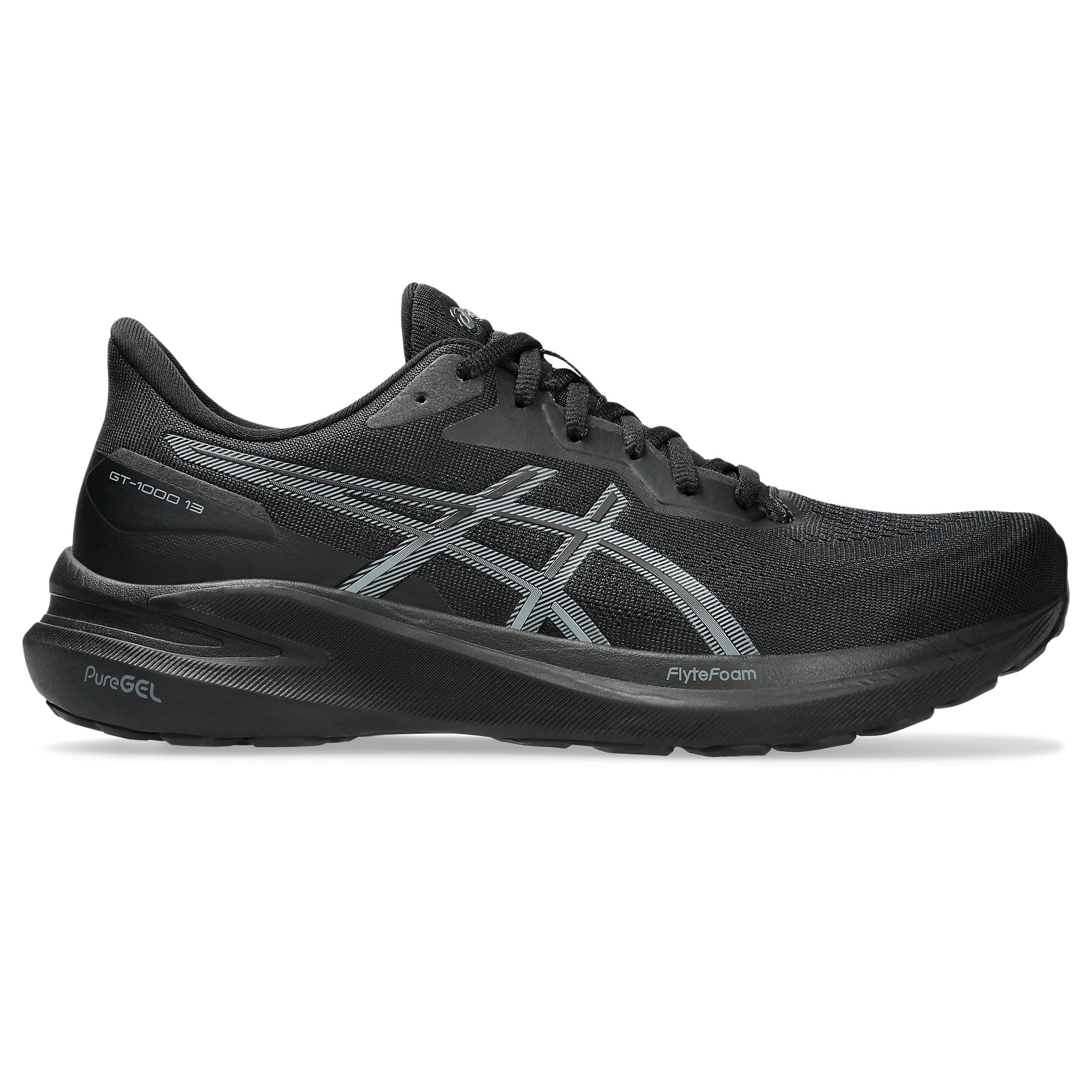 [1011B858-004] MENS ASICS GT-1000 13 'BLACK STEEL GREY'