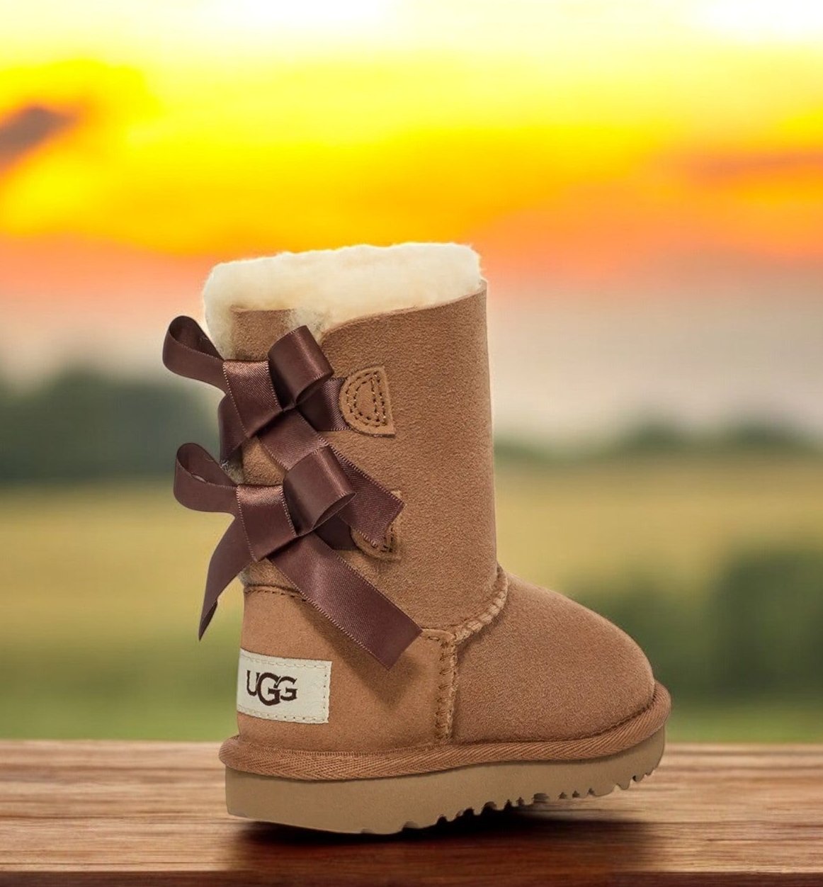 [1017394K-CHE] KIDS UGG BAILEY BOW II