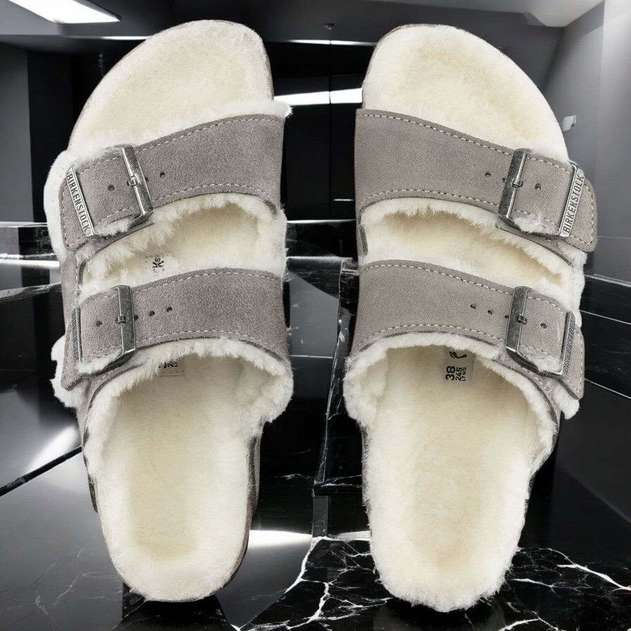 [1017403] Unisex Birkenstock ARIZONA SHEARLING 'NARROW FIT'
