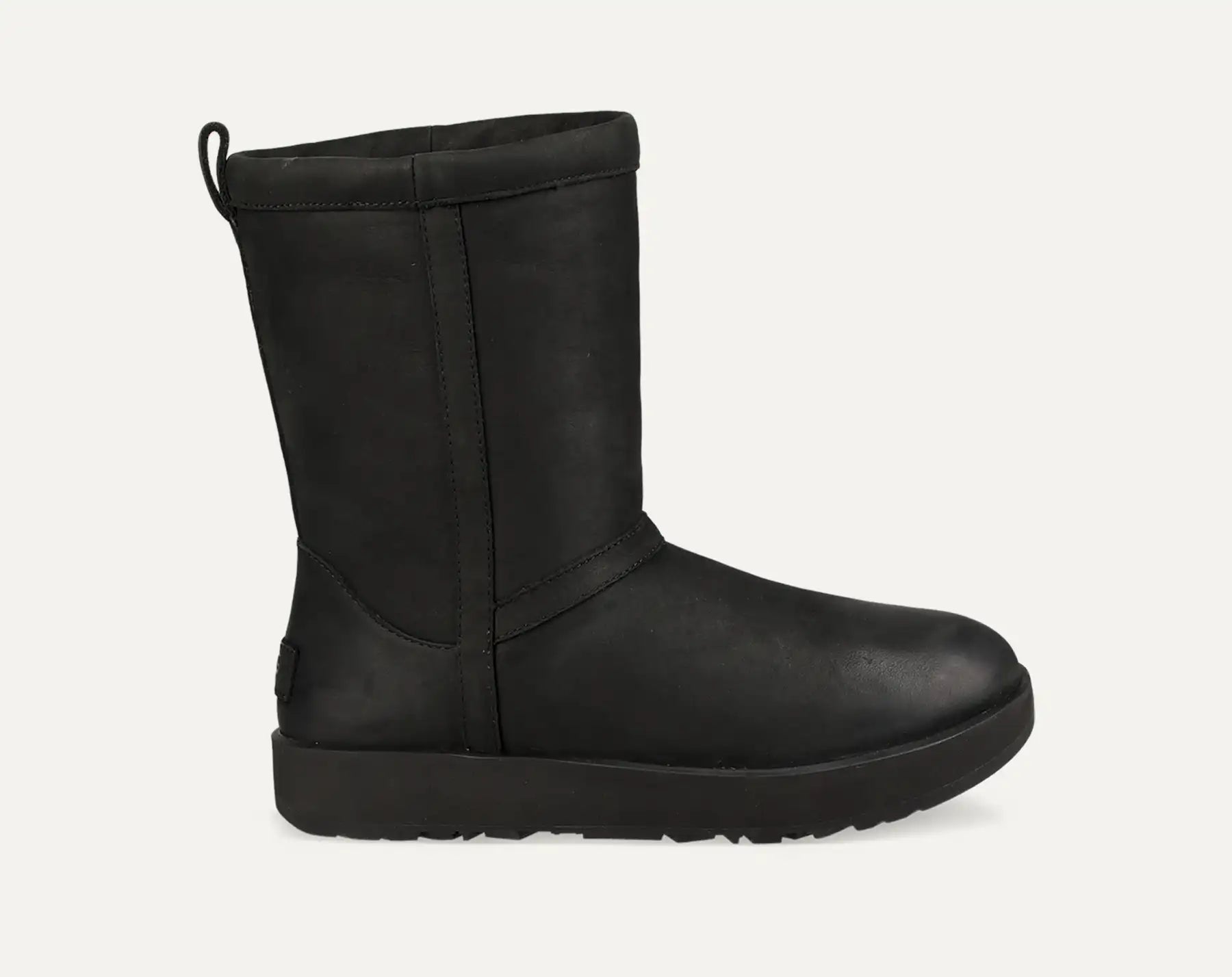 [1017509-BLK] WOMENS UGG CLASSIC SHORT II LEATHER BOOT 'BLACK' - BLACK