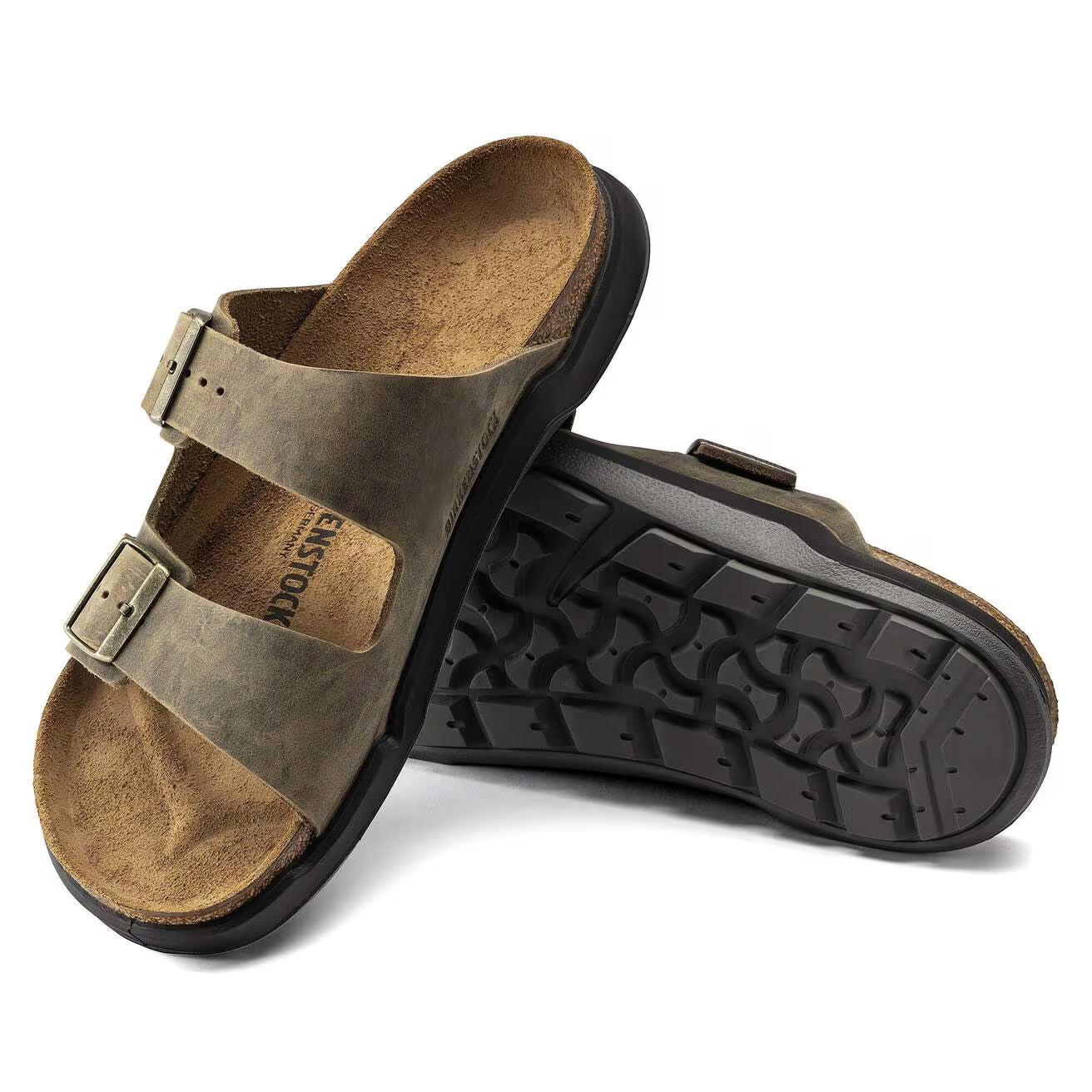 [1018463] UNISEX BIRKENSTOCK ARIZONA CROSSTOWN OILED LEATHER (REGULAR WIDTH)
