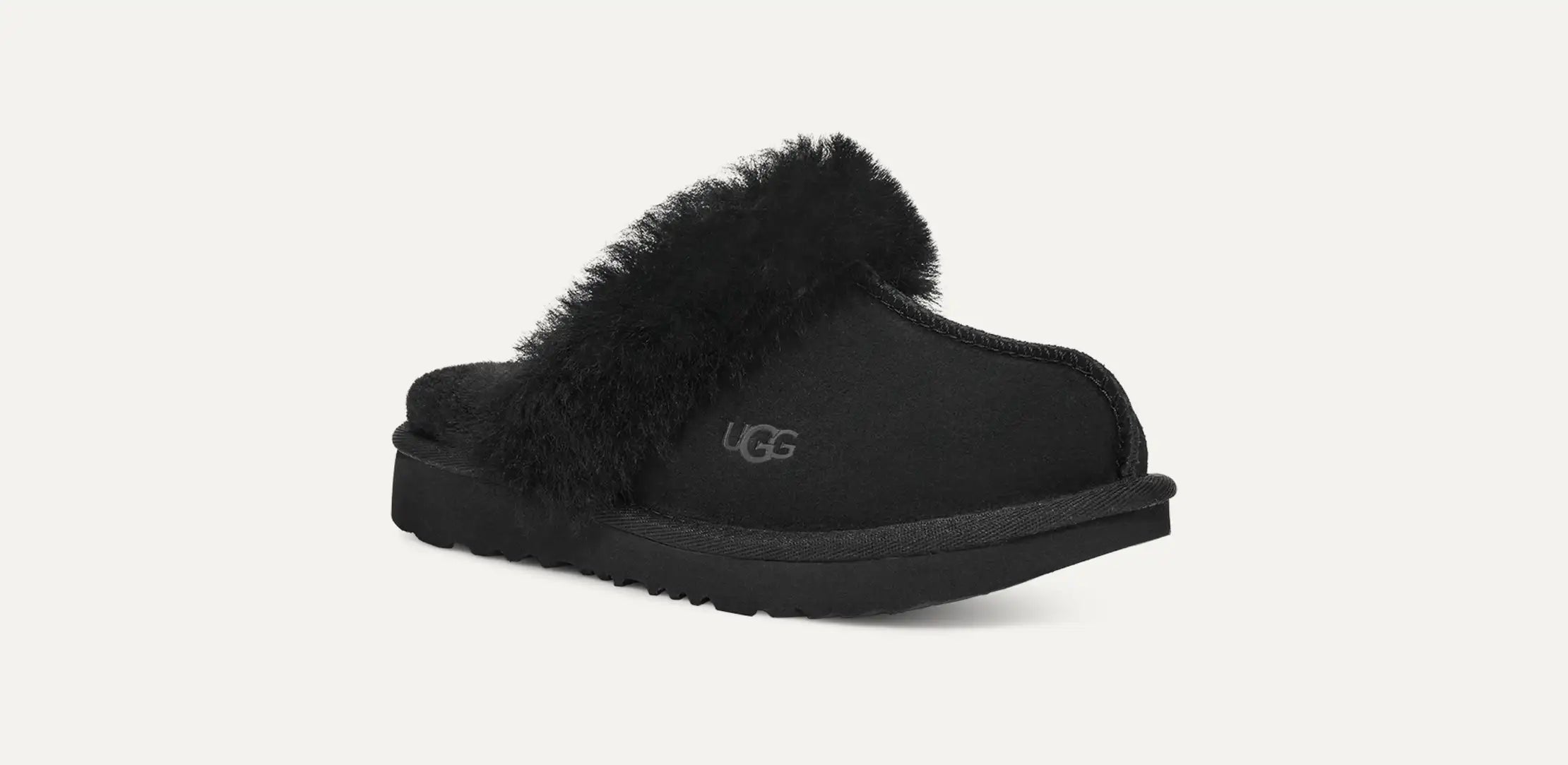 [1019065K-BLK] YOUTH UGG COZY II SLIPPERS 'BLACK'