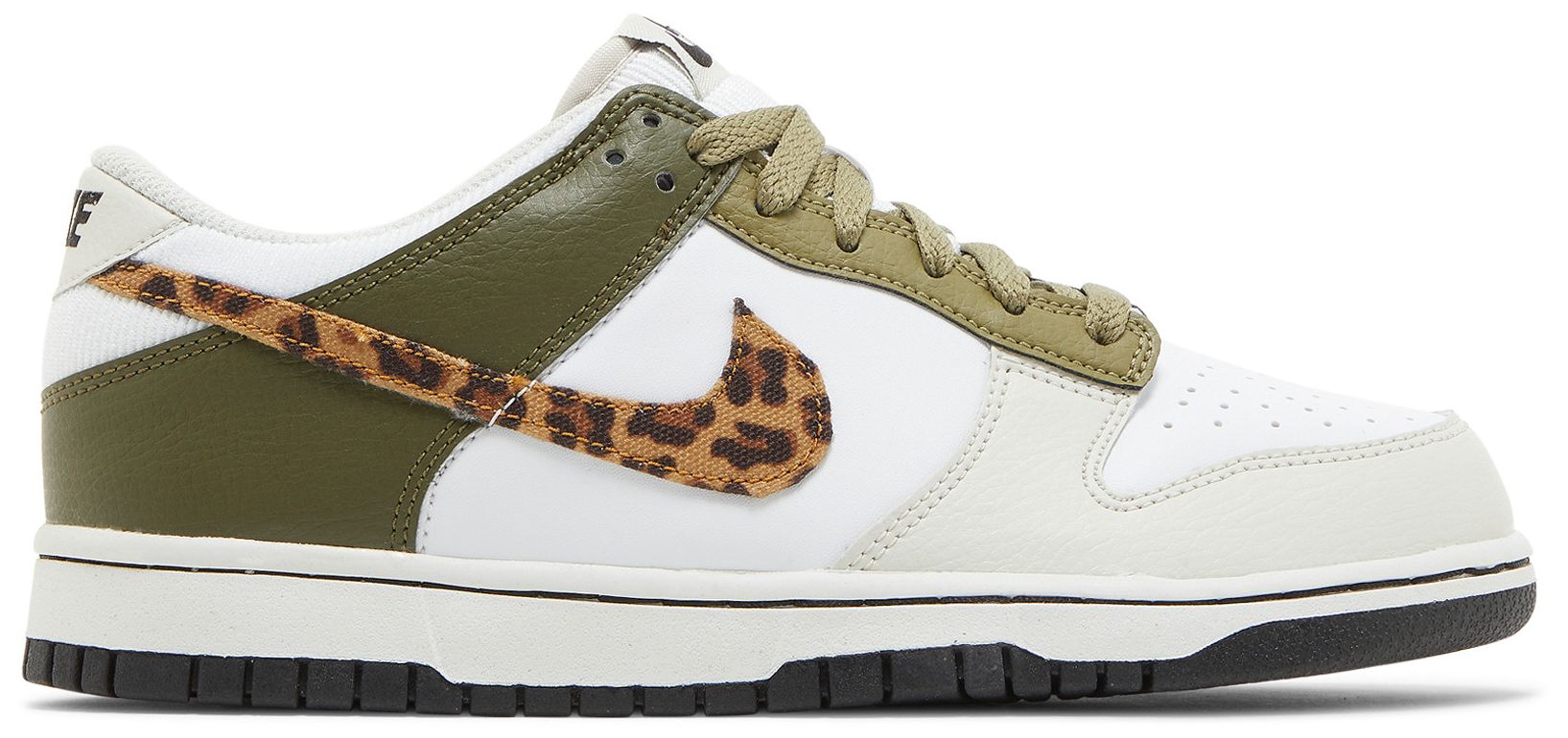 [DX9282-100] GRADE SCHOOL NIKE DUNK LOW 'OLIVE LEOPARD' (GS)