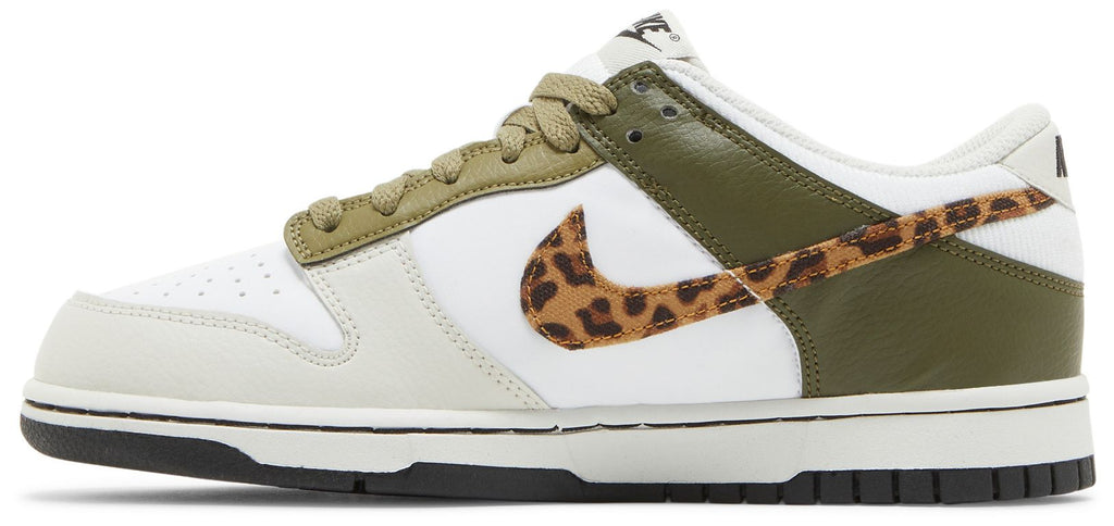 [DX9282-100] GRADE SCHOOL NIKE DUNK LOW 'OLIVE LEOPARD' (GS)