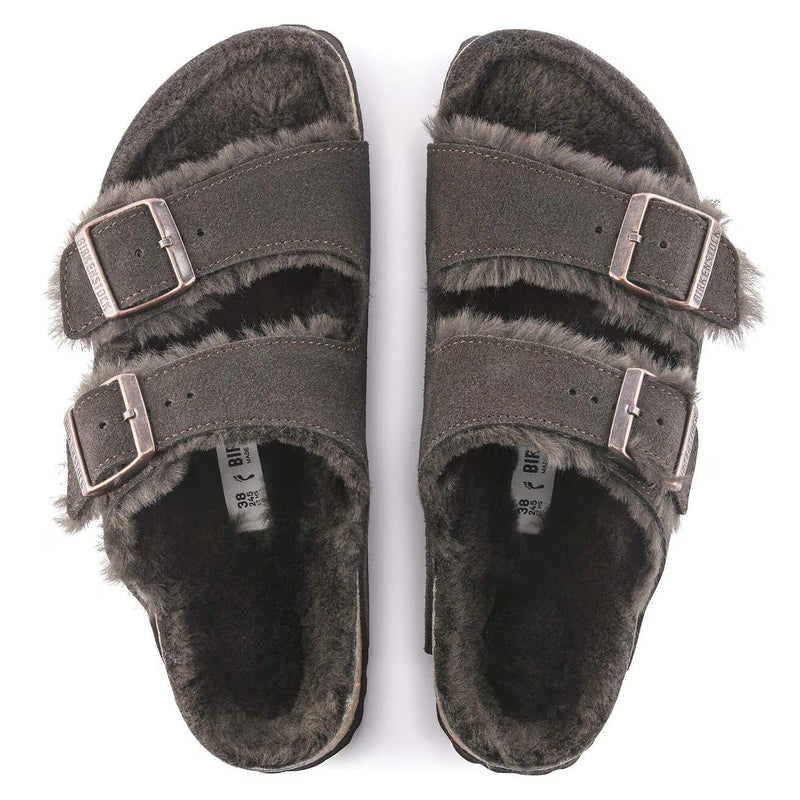[1020566] UNISEX BIRKENSTOCK ARIZONA SHEARLING SUEDE LEATHER (REGULAR WIDTH)