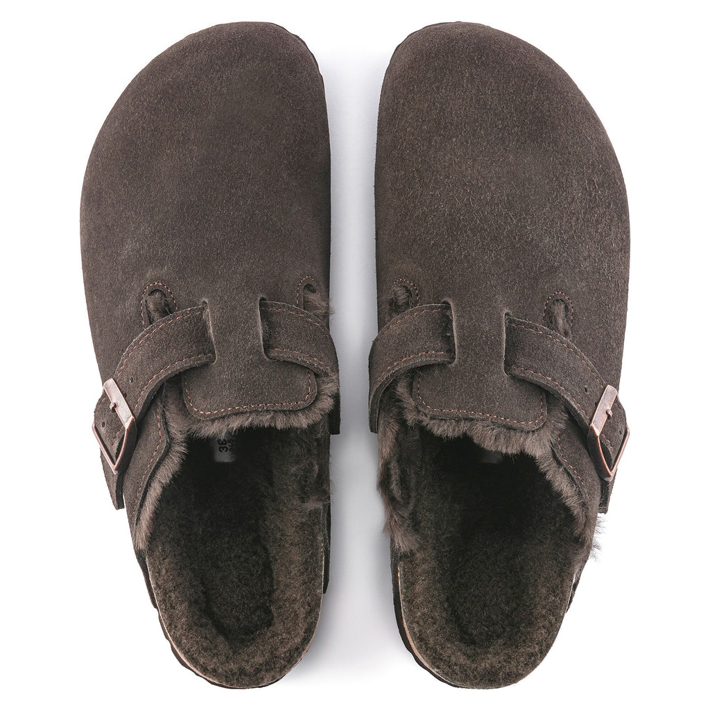 [1020567] Unisex Birkenstock BOSTON SHEARLING SUEDE LEATHER 'REGULAR FIT'
