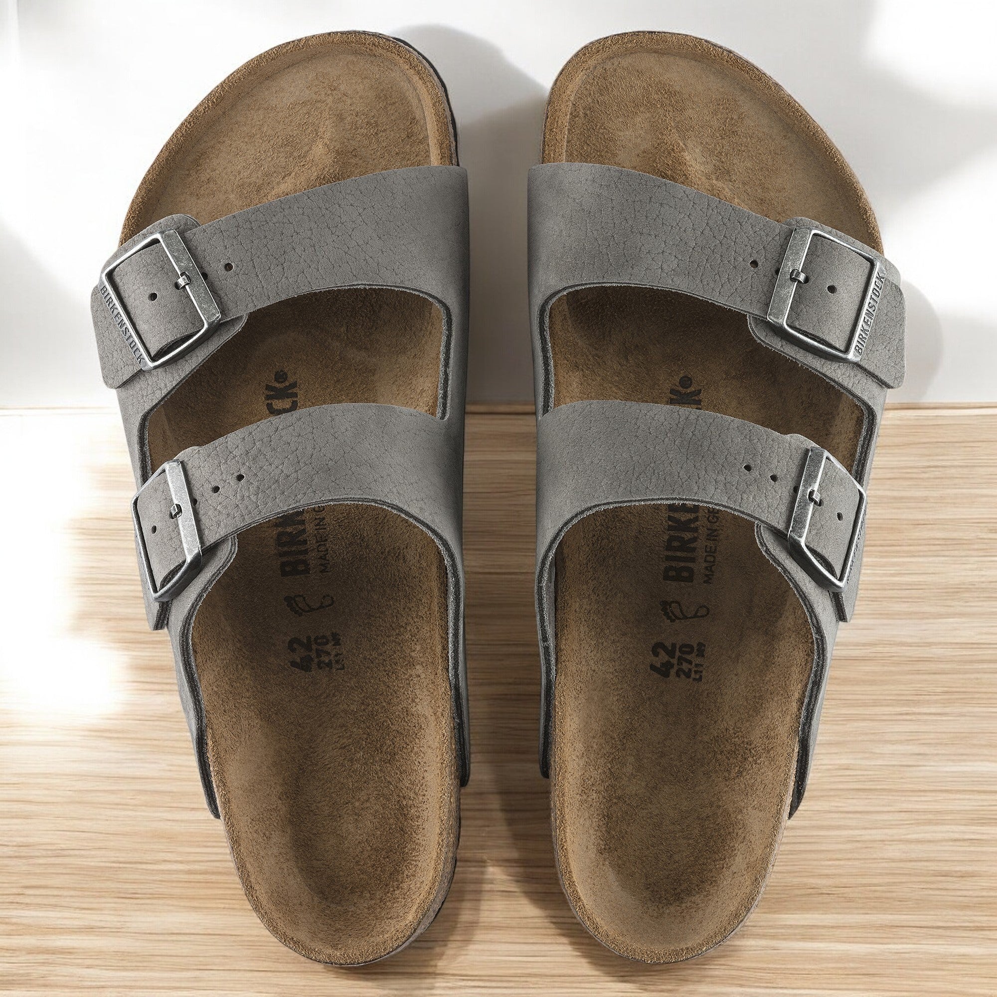 [1020752] Unisex Birkenstock ARIZONA NUBUCK LEATHER 'REGULAR FIT'