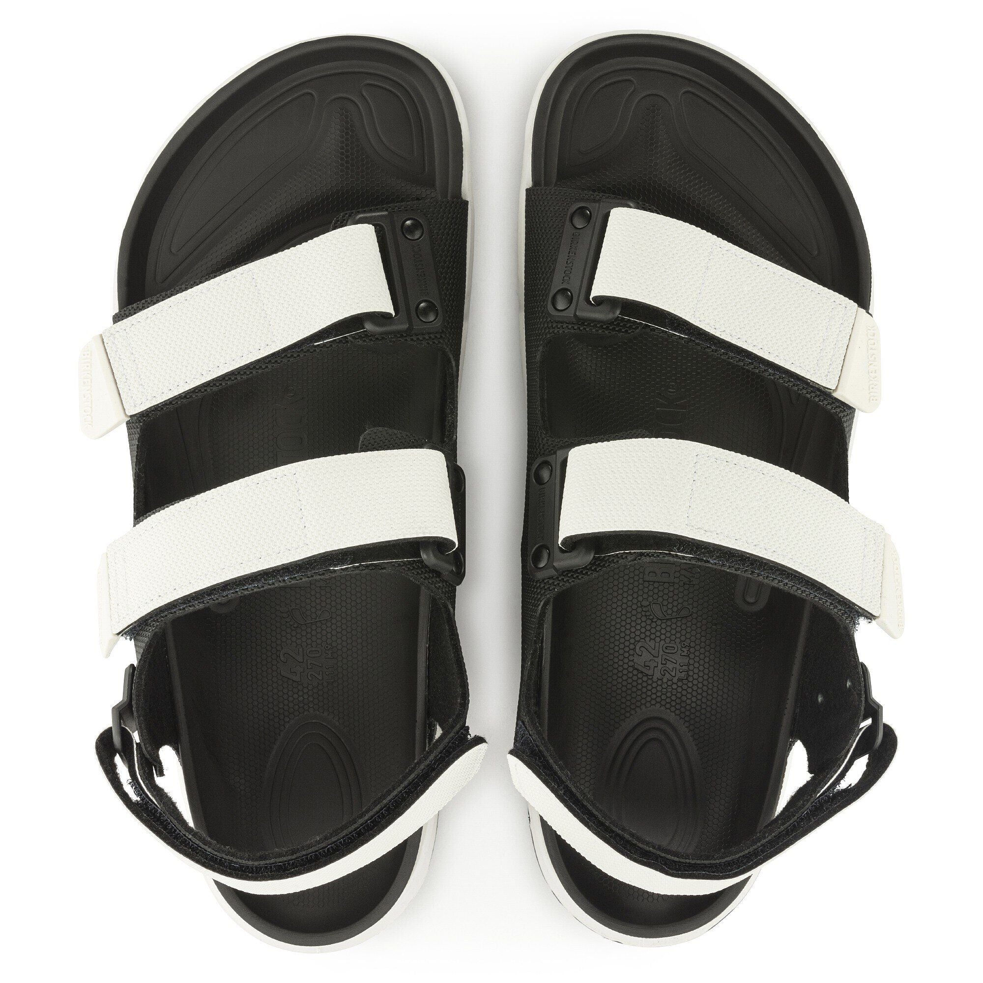 [1024981] UNISEX BIRKENSTOCK TATACOA BIRKO-FLOR FUTURA BLACK WHITE (REGULAR WIDTH)