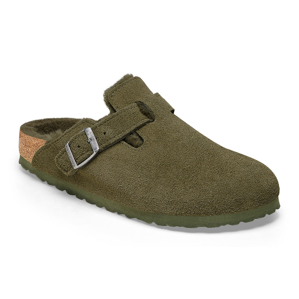 [1025667] UNISEX BIRKENSTOCK BOSTON SHEARLING 'SUEDE LEATHER' (NARROW FIT)